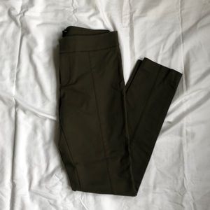 Club Monaco army green point pants.